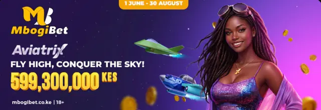 Aviatrix tournament banner: 599,300,000 KES, 1 June - 30 August
