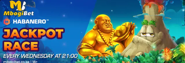 Jackpot Race banner: every Wednesday at 21:00